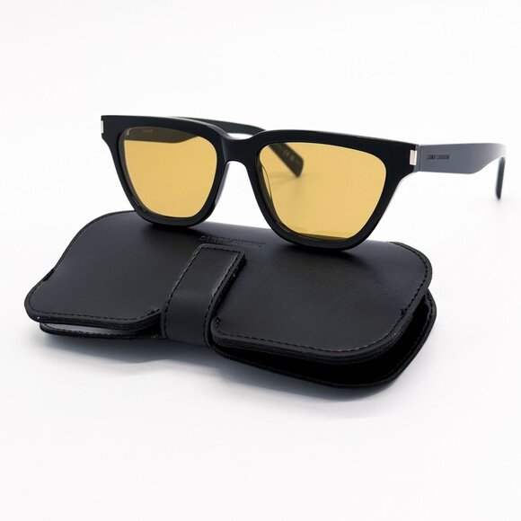 NEW SAINT LAURENT SUNGLASSES SL462 SULPICE 009 BLACK EYEWEAR SL 462 SULPICE 009 - Picture 1 of 8